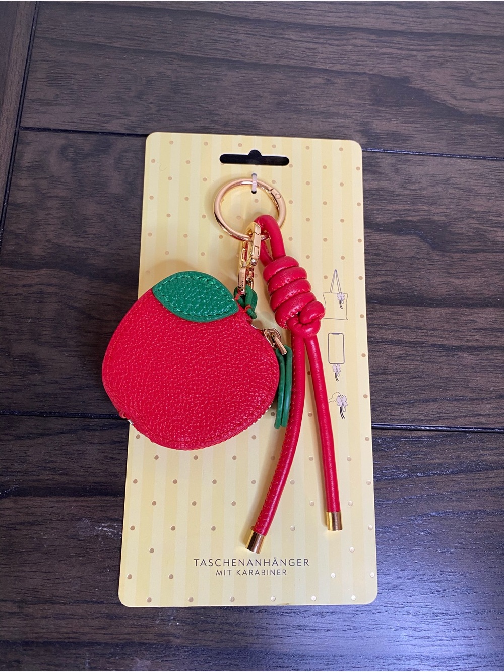 Apple red Purse charm